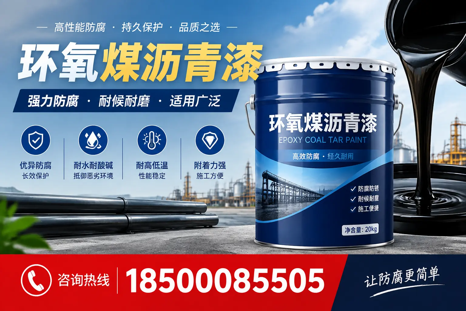 环氧煤沥青漆在不同气候条件下的表现分析，达州适用性